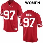Women's Ohio State Buckeyes #97 Joey Bosa Red Nike NCAA College Football Jersey Cheap WRO2744ZG